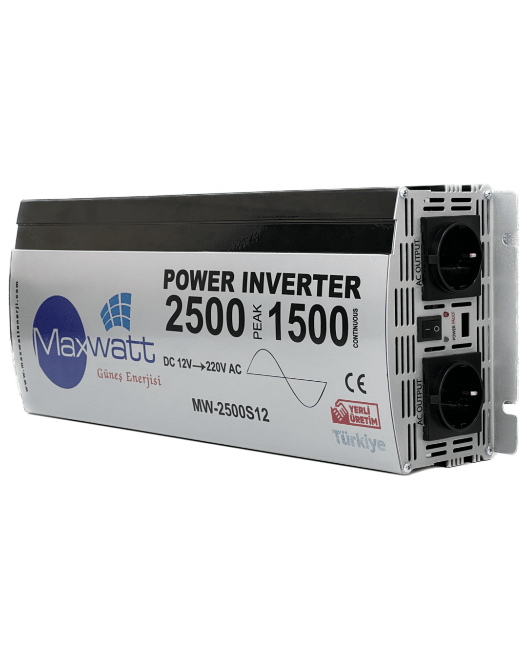 1500W/12V Pure sine Maxwatt Power Inverter